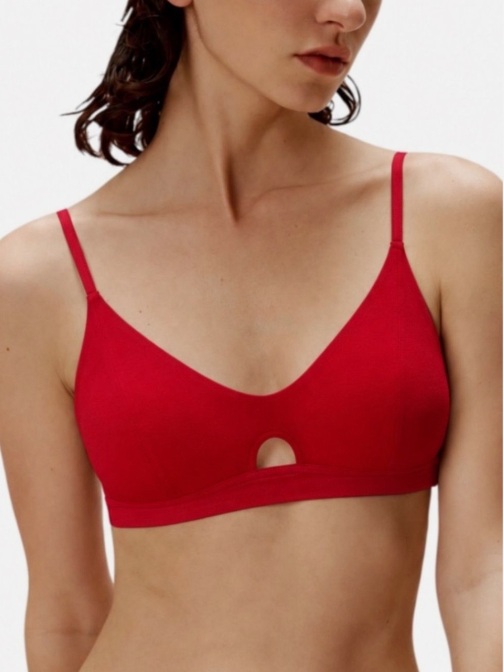 NEIWAI pure comfort soft modal triangle bra 2.0 ruby red M